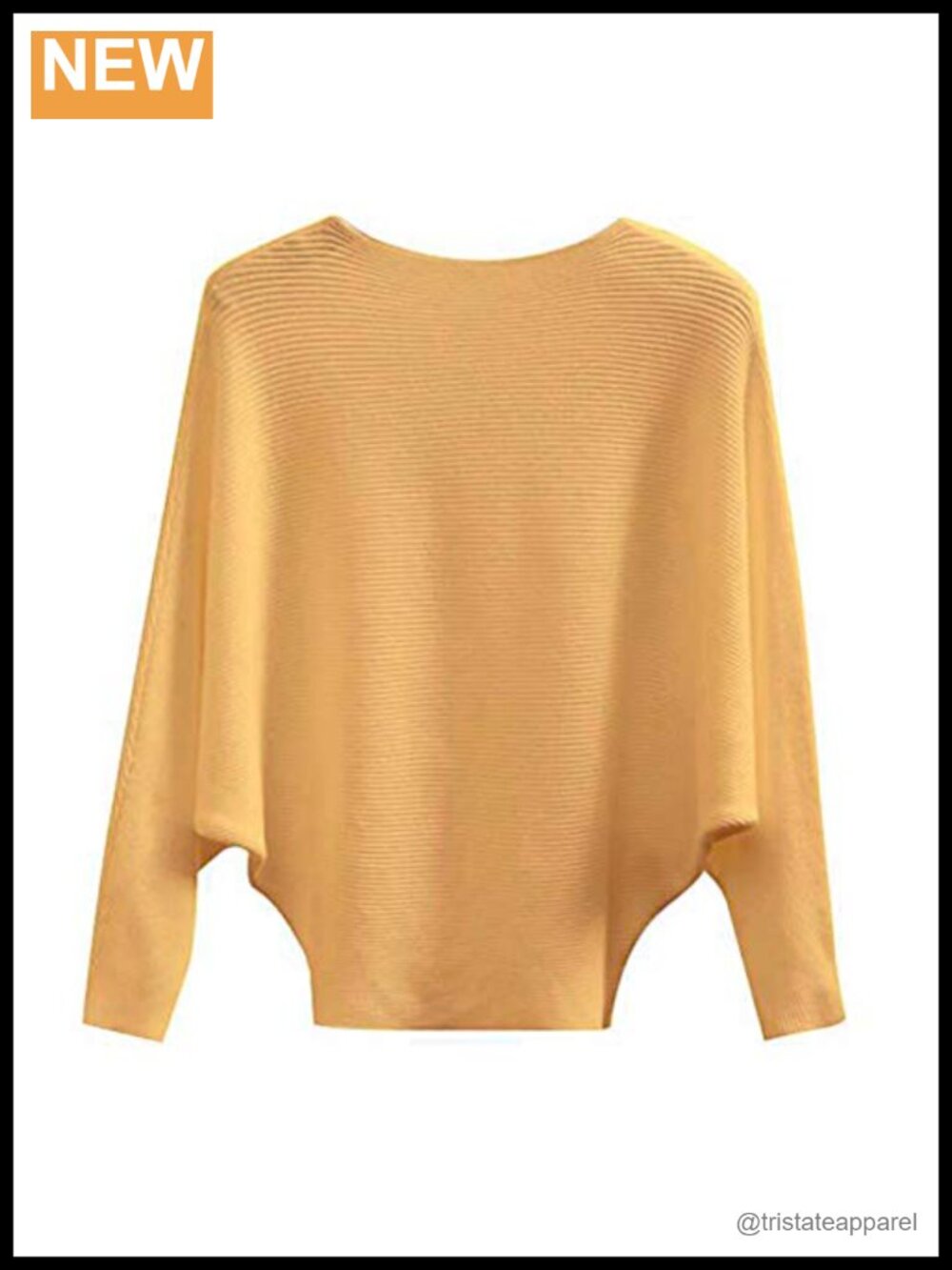 Batwing Sleeve Boat Neck Dolman Knit Sweater Pullover Oversized Long Sleeve